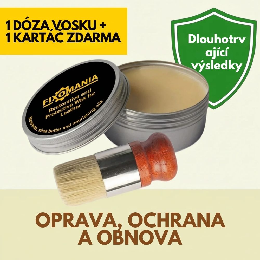 Kožený Vosk — Opravný, Ochranný a Obnovující Vosk, Dlouhotrvající a Účinný