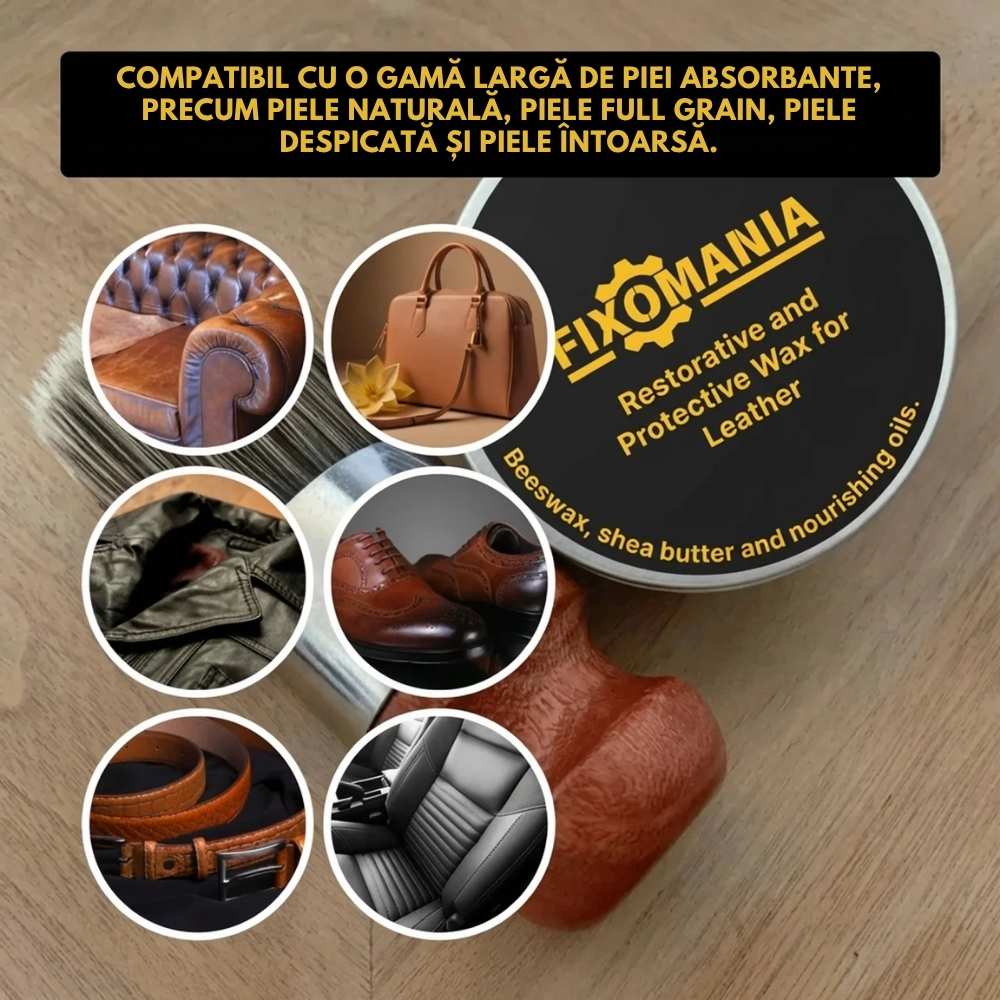 Kožený Vosk — Opravný, Ochranný a Obnovující Vosk, Dlouhotrvající a Účinný